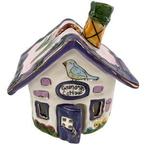 Blue Sky Works Vintage "Grandma's Cottage" Heather Goldminc 2001 Candle Holder